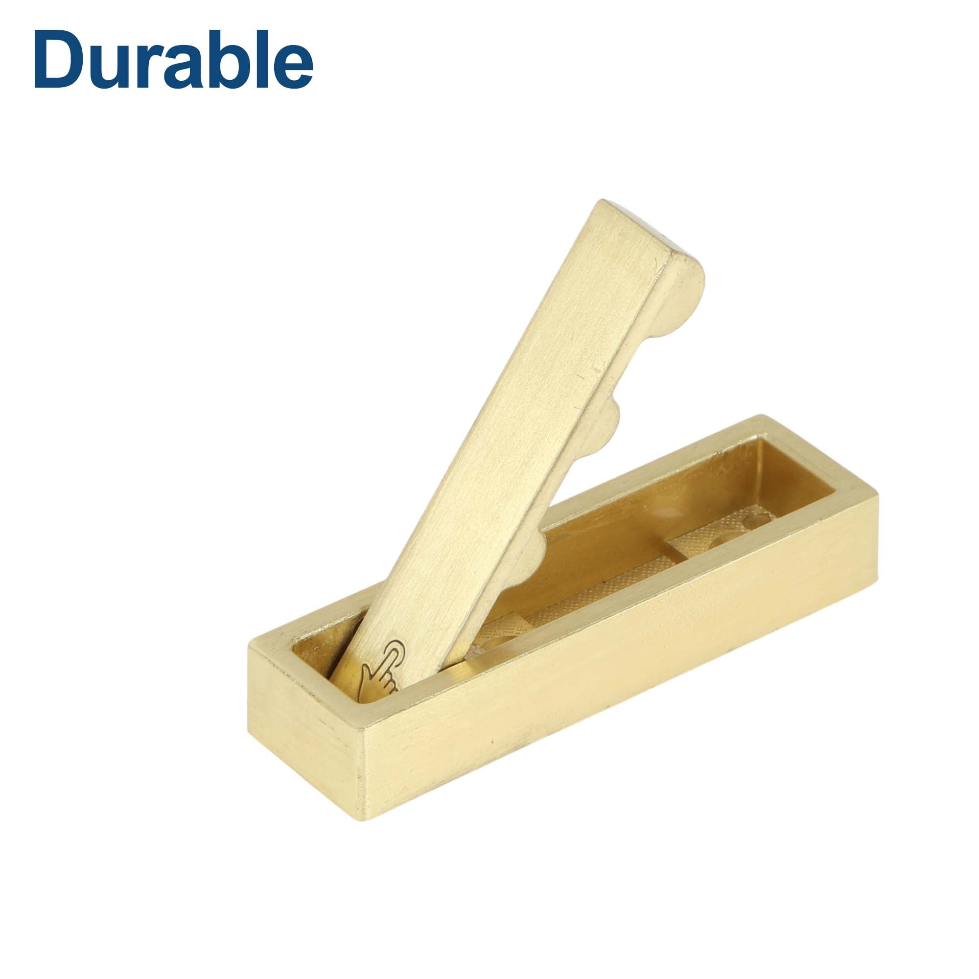 Unique Bargains Round Coat Hook Wall Mount Folding Hook Gold Tone 2.76"x0.79"x0.47"