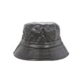 thumbnail image 1 of PU Black Leather Bucket Hat, 1 of 2