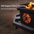 thumbnail image 4 of MistMo 43 inch Fire Pit, Outdoor Fire Pit Wood Burning Fire Pits with Cooking Grill, 4 of 6