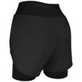 thumbnail image 7 of Exxact Sports 2 in 1 Shorts Women - Athletic Shorts with Spandex Underneath, Dry Fit Running Shorts with Pockets Women (Black, AXS), 7 of 7