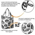 thumbnail image 4 of 5 Pack Foldable Shopping Bag,Halloween Black Pumpkin Silhouettes Reusable Grocery Bags with Pockets,Large Reusable Tote Bags with Handles Waterproof & Lightweight, 4 of 6