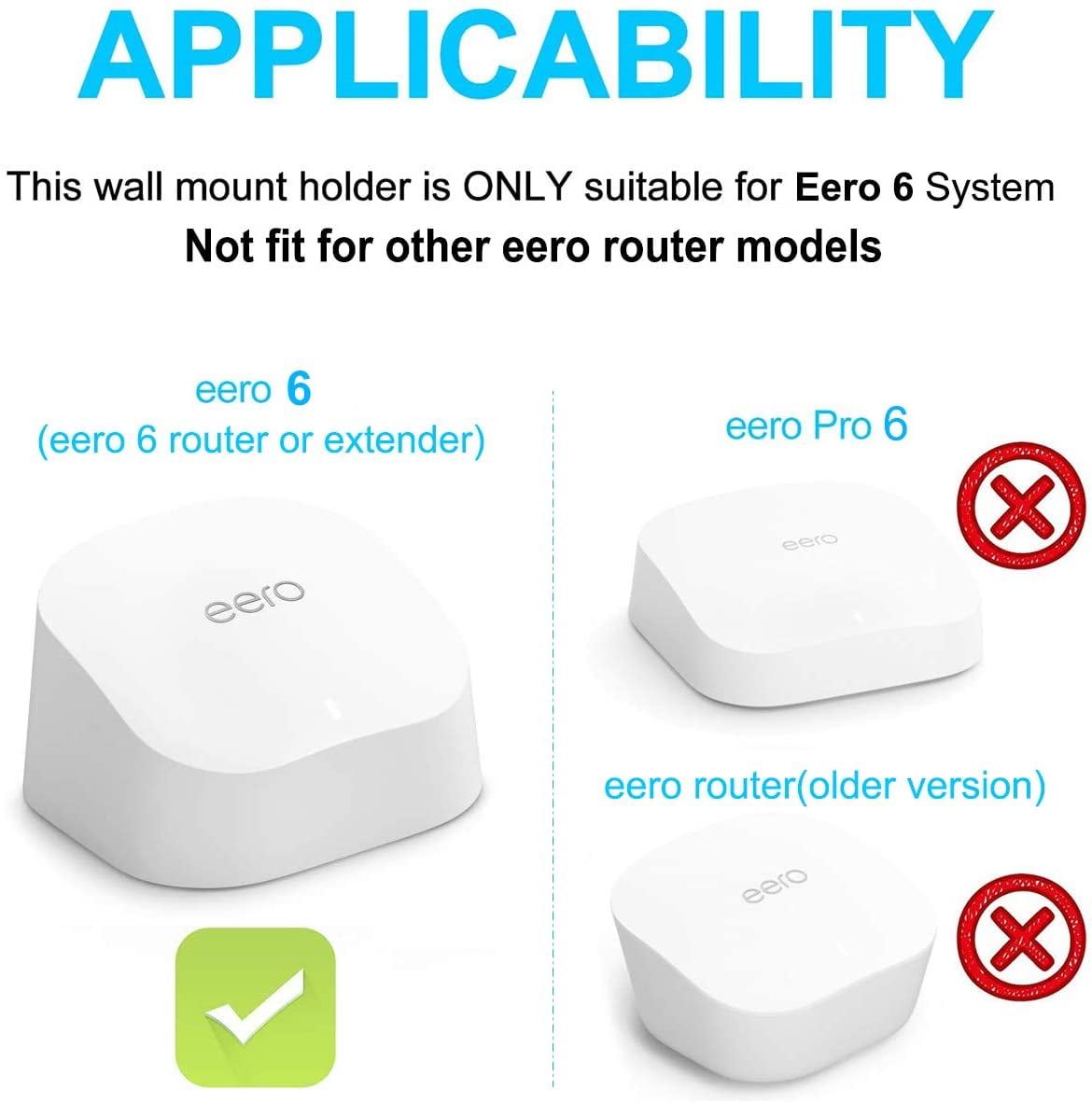 All New, Made for  Outlet and Wall Mount for eero 6 and eero 6+