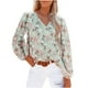 thumbnail image 2 of ICHUANYI Liquidación Blusas sueltas de manga larga con cuello en V y estampado floral informal para mujer ICHUANYI WER202308231708, 2 of 8