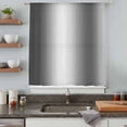thumbnail image 5 of Grey White Ombre Sheer Curtains 45 Inches Long, Contemporary Art Abstract Aesthetics Light Filering Curtains, Breathable Simi Curtain Privacy Drapes for Kitchen Bathroom Small Window Treatment, 5 of 9