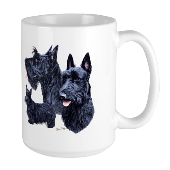 CafePress - Scottish Terrier Large Mug - 15 oz Ceramic Large Mug