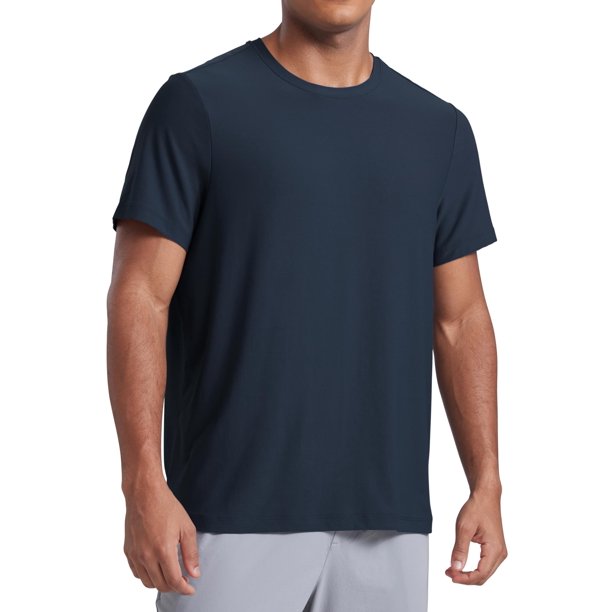 Remera CRZ YOGA Cloudweight de manga corta y cuello redondo en azul marino