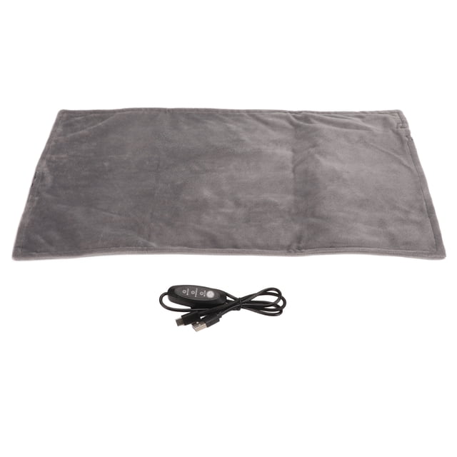 Coussin Chauffant Électrique, 19x11 Po Coussin Chauffant Pliable Alimenté par USB pour Lit