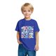 thumbnail image 5 of Fiudx Camiseta para Niños, Suave Mezcla de Poliéster, Cuello Redondo Moderno, Manga Corta Cómoda, Uso Diario Informal, Moda para Niños y Niñas, Lavado a Mano., 5 of 6