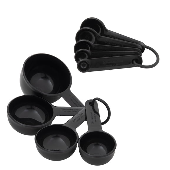 Kitchenaid Universal Measure Cup Spoon Set in Black