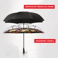 thumbnail image 4 of Repel Reverse Umbrella, Inverted Technology, Windproof Fiberglass Ribs, Teflon (Flower Bouquet), 4 of 6
