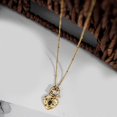 thumbnail image 4 of Sturdy Heart Pendant Necklace Stylish Retro Heart Necklace Golden Chain Jewelry Perfect for Special Occasions, 4 of 4