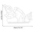 thumbnail image 3 of Christmas Fun Animated Ornaments Light String Garden Snow Glowing Decorative Frame Sign Indoor Outdoor Celebration Decor, 3 of 8