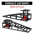 thumbnail image 7 of DSstyles 2 Pack Auto Car Truck Service Ramps Lifts 5T 10000lbs Hydraulic Car Ramps Truck Trailer Garage,Height Hydraulic Vehicle Ramps for Car Repair, Black, 7 of 7