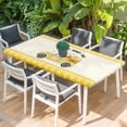 thumbnail image 2 of Yellow Truck Table Cloths for 4 Foot Rectangle Tables, Spring Bees Daisy Car Star Buffalo Plaid Lines Patio Waterproof Elastic Fitted Tablecloths, Washable Rectangular Table Cover for Camping, 2 of 8