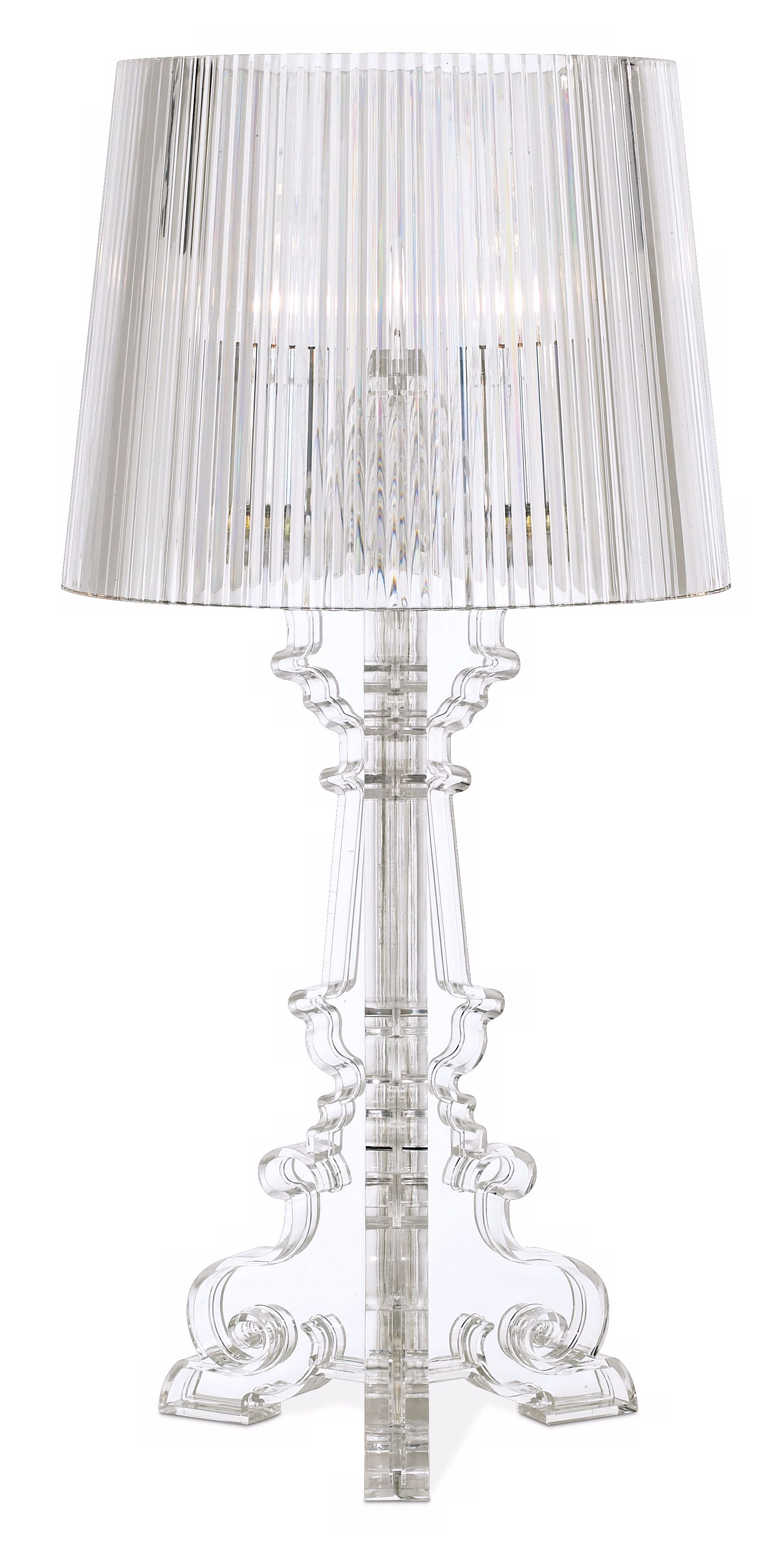 baroque clear acrylic table lamp