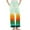 Green#3, variant on Women's Rainbow Striped Pajama Pants Fleece Elastic Waist with Pockets Flannel Lounge Sleepwear Warm Soft S-3XL
