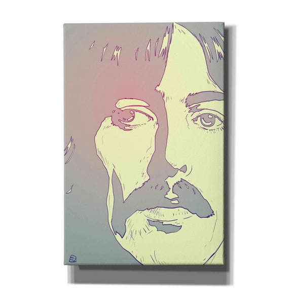 Epic Graffiti 'George Harrison' by Giuseppe Cristiano, Canvas Wall Art, 12"x18"