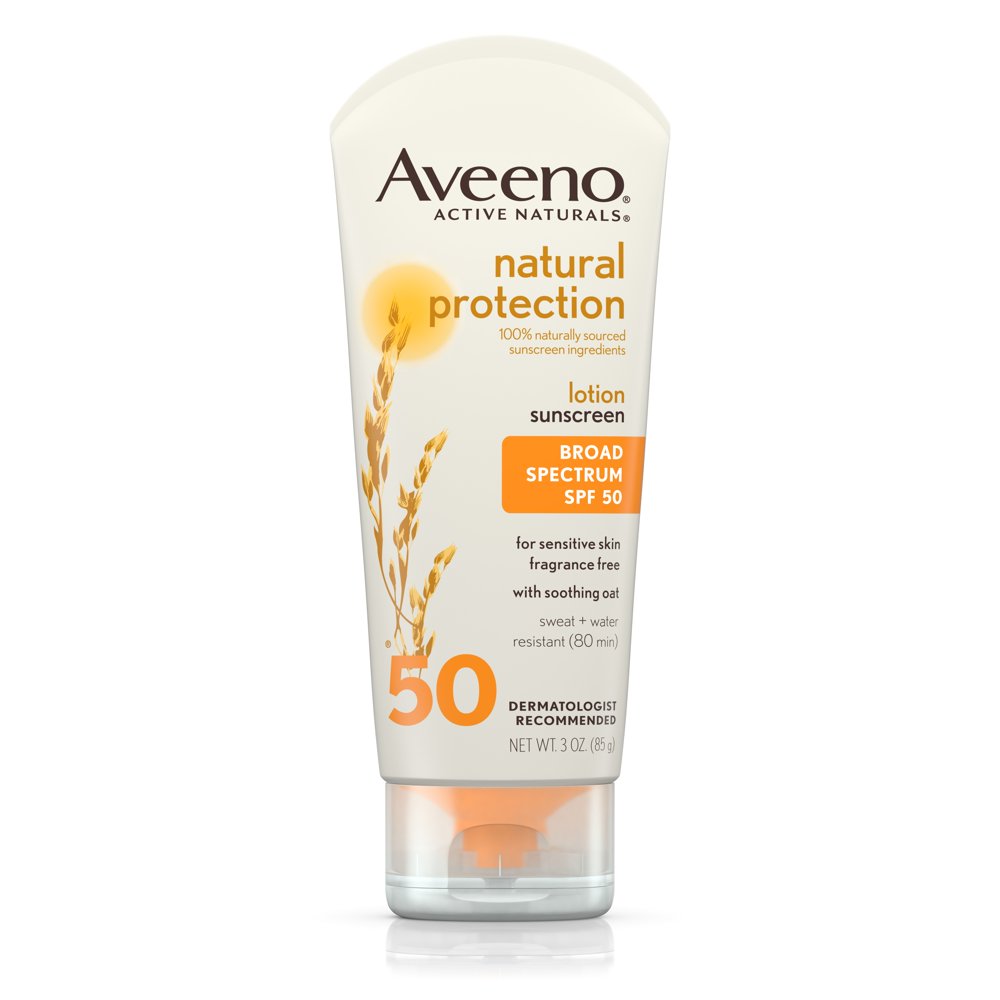 Aveeno Natural Protection OilFree Sunscreen Lotion SPF 50, 3 oz
