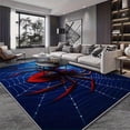 thumbnail image 4 of Multicolor Spider Web Pattern Area Rug with Non-Slip Rubber, 4 of 9
