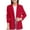 Red, variant on Girls Blazer Long Sleeve Formal Blazers Suit Jacket Open Front Inner Pocket Size 7-8 Years