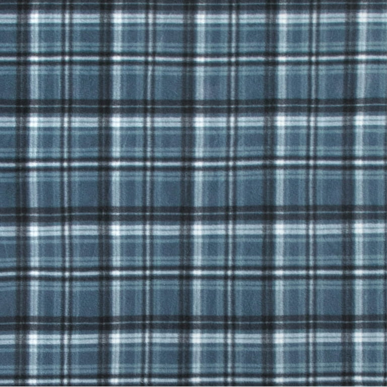 Mainstays Blue Plaid Cozy Fleece Throw Blanket 50 x 60 Walmart