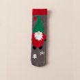 thumbnail image 2 of Fabrcox Womens Cute Mid-Calf Fuzzy Slipper Socks, Non Slip Warm Winter Casual Christmas Printed Indoor Loungewear Socks (B), 2 of 5