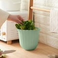 thumbnail image 5 of AuroraX Hanging Kitchen Trash Can Green Stylish 1.9L Garbage Can Plastic Modern Trash Bin for Dormitory Living Office, 5 of 6