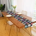 thumbnail image 2 of Yayeee Table Runner 70 inches Long Home Kitchen Dinning Party Decoration, Colorful Halloween Ghost, 2 of 7