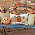 thumbnail image 4 of Fall Pillow Covers 12x20 Inch Fall Autumn Thanksgiving Ink Painting Orange Pumpkins Lumbar Pillowcase Cotton Linen DecorativeDecoration for Home couch 14J, 4 of 5