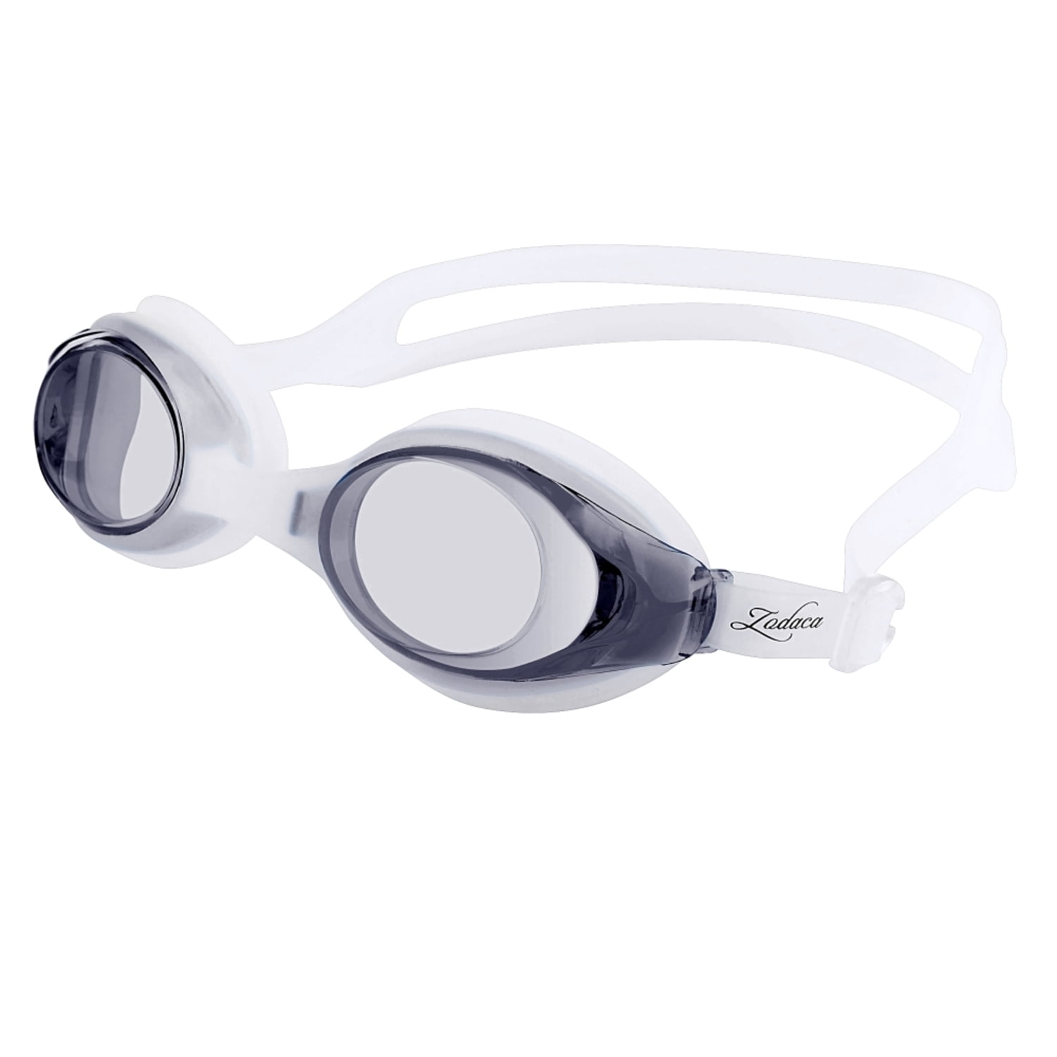 Zodaca Kids Child Adjustable Non-Fogging Anti UV Swim Swimming Goggles Glasses Black (with Storage Case & Ear plugs ) by