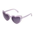 thumbnail image 2 of No Boundaries Women's Hearts Purple Sunglasses, 2 of 3