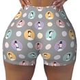 thumbnail image 2 of Lsque Cute Geese Pattern High Waisted Biker Shorts for Women-Tummy Control Fitness Athletic Workout Running Yoga Gym Shorts,Moisture-Wicking-Medium, 2 of 9