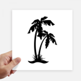 thumbnail image 1 of Coconut Tree Black Beach Outline Sticker Tags Wall Picture Laptop Decal Self adhesive, 1 of 1