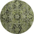 thumbnail image 2 of Addison Rugs Mayfield Washable Traditional Oriental Olive Round Rug, 8' x 8', 2 of 5