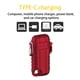 thumbnail image 5 of Mechero eléctrico antiviento USB recargable | Arco de plasma flexible de cuello largo | Soplete impermeable IP56 para acampar al aire libre | Acero inoxidable y plástico | Rojo, azul, negro, naranja, 5 of 7