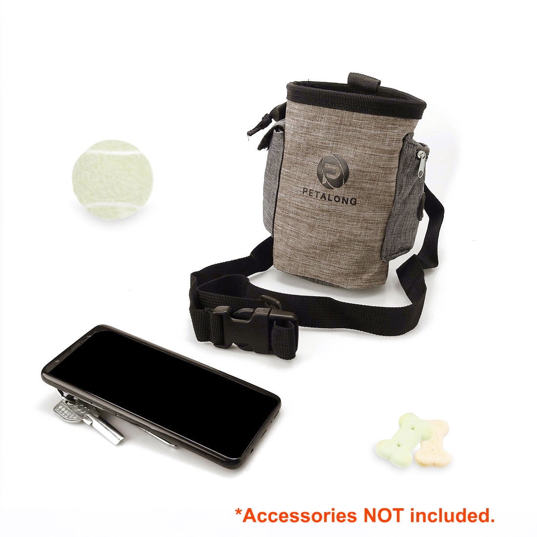 Dog Treat Training Pouch Pet Training Accessory Treat Holder Camel Color