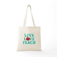 thumbnail image 5 of CafePress - Live,Love, Teach Tote Bag - Unisex Canvas Tote Bag, Beige, 1-Piece, 5 of 6
