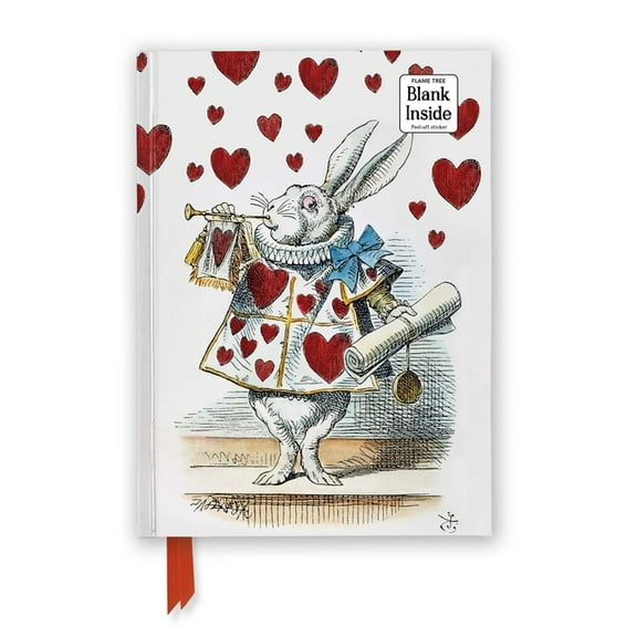 Flame Tree Blank Notebooks Alice's Adventures in Wonderland: White Rabbit (Foiled Blank Journal), (Hardcover)