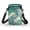 Azure Peacock, variant on Clover Coins Women Crossbody Bag with Double Deck Shoulder Bag Unique Gift Polyester