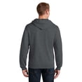 thumbnail image 5 of JERZEES&nbsp;Men's Full-Zip Hooded Sweatshirt with Pockets | Fleece Pullover Black Heather Color Sweater, Size S Pack of 2, 5 of 5