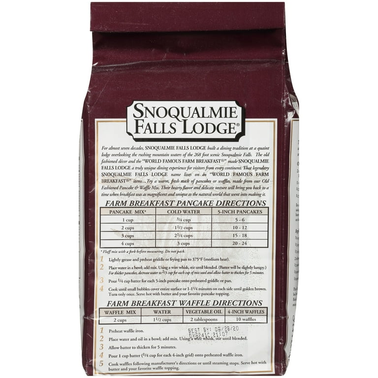 Snoqualmie falls pancake mix discount