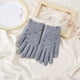 thumbnail image 1 of Guantes de invierno para mujer, de color liso, cálidos, con pantalla táctil, de punto, medianos y largos, de acrílico, 1 of 3