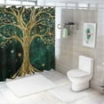 thumbnail image 7 of Patifu Tree of Life Bathroom Shower Curtain Set with Hooks, Premium 100% Polyester Fabric, Waterproof, Vibrant HD Print, Easy Installation, Easy Maintenance 36"x72, 7 of 7