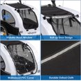 thumbnail image 3 of PEXMOR 2-in-1 Foldable Dog Bicycle Trailer for Pets with Universal Hitch, White, 3 of 9