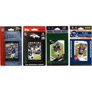 NFL 5 Different Licensed Trading Card Team Sets, Denver Broncos