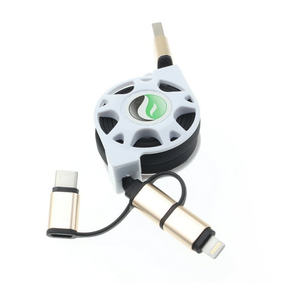 Retractable USB Cable for Samsung Galaxy A14 5G Phone - Charger Power Cord 3-in-1 Wire Sync G9X Compatible With Galaxy A14 5G Model