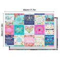 thumbnail image 6 of Pioneer Flower Floral Print Pattern Summer Placemats Table Placemats Set Of 4-Linen Kitchen Washable Placemats Table Mats 12x18 Inch Non-Slip Heat Resistant, 6 of 6