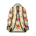 thumbnail image 3 of Pioneer Flower Floral Print Pattern Backpack for School, Cute School Bag with Adjustable Shoulder Straps and Padded Back, 15.3"x11"x7.1", 3 of 5