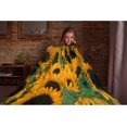 thumbnail image 5 of Sunshine Sunflower Plush Throw Flannel Nap Blankets for Travel Picnic, Bed, Sofa Warm Cozy for All Seasons Personalized Festival Gift Pets (40"X30"), 5 of 6