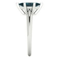thumbnail image 3 of 1 ct Marquise Cut Natural London Blue Topaz Solitaire Engagement Ring for Women in 18K White Gold, 3 of 5